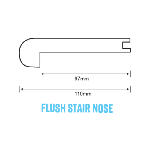 Eggshell Oak - Flush Stairnose